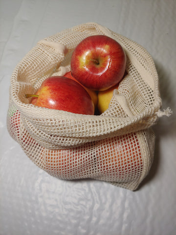 Organic mesh produce bag - MEDIUM